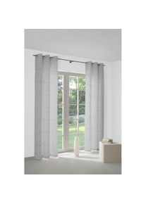 WIRTH, Vorhang &raquo;Gospic&laquo; &Ouml;sen 1 Stk. tlg., blau, Jacquard, Baumwolle, Polyester