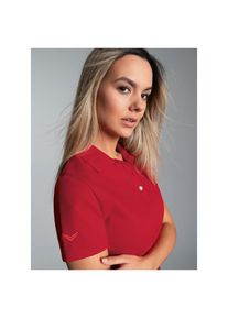 TRIGEMA, Unisex, Poloshirt &raquo;TRIGEMA Poloshirt&laquo; 1 Stk., kirsch, L, Figurbetonter Schnitt Unisex