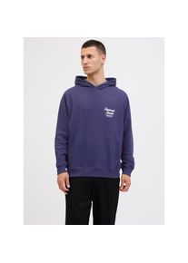 Jack & Jones Jack & Jones, Herren, Kapuzensweatshirt &raquo;JORNORREBRO TYPO BACK SWEAT HOOD SN&laquo;, mit Print, ocean cavern, L, Cooler Hoodie von Jack & Jones
