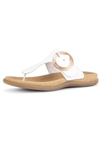 Gabor, Unisex, Dianette , Keilabsatz, Sommerschuh, Zehentrenner mit Best Fitting-Ausstattung, wei&szlig;, 42, Modische Dianette mit weichem Zehensteg