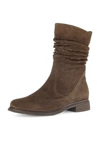 Gabor, Unisex, Stiefel &raquo;Genua&laquo; , Blockabsatz, Kurzstiefel, mit Innenreissverschluss, cognac, 42, Kurzstiefel mit gerafftem slochy-Schaft