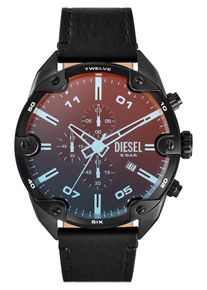 Diesel, Hommes Montre &agrave; affichage analogique 'SPIKED', bleu clair / marron / noir