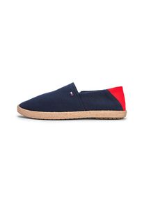 Tommy Hilfiger, Hommes Espadrilles, bleu fonc&eacute; / rouge
