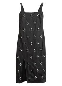 next Kleid Damen Gr&ouml;&szlig;e 50 schwarz / silber Winterkleid