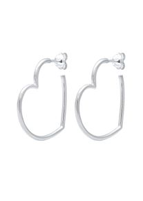 Elli Ohrringe 'Herz' Damen Gr&ouml;&szlig;e One Size silber