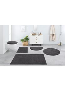 my home, my home Badematte &raquo;Vanessa, Badvorleger, Badezimmer Teppich&laquo; H&ouml;he 10 mm rutschhemmend beschichtet fussbodenheizungsgeeignet schnell trocknend