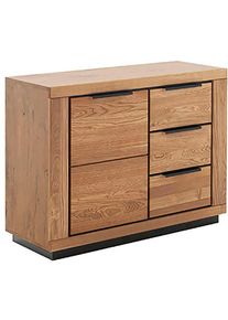 Mca Living, MCA living Kommode &raquo;Greno Kommode I&laquo; 1 Stk. tlg. durchgehende Lamelle, naturfarben, Holzwerkstoff, Massivholz, B/H/T: 107 cm x 80 cm x 40 