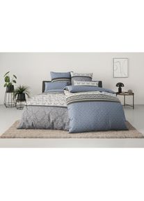 Goodproduct, GOODproduct Bettw&auml;sche &raquo;Cremona&laquo; romantische Bettw&auml;sche in verschiedenen Qualit&auml;ten, ab Gr. 135x200 cm, blau, Polycotton recycelt, 