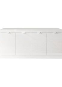 Inosign, Inosign Sideboard &raquo;Slim&laquo; Breite 181 cm, weiss Hochglanz Lack, wei&szlig; hochglanz lack, B/H/T: 181 cm x 82 cm x 42 cm