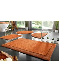 my home, my home Badematte &raquo;Kapra, Badvorleger, Badezimmer Teppich&laquo; H&ouml;he 14 mm beidseitig nutzbar fussbodenheizungsgeeignet strapazierf&auml;hig mit 