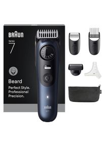 Braun, Haarschneider &raquo;Barttrimmer BT7520&laquo; bis zu 120 Min Akkulaufzeit, 40 L&auml;ngeneinstellungen, wasserdicht, blau, Langlebig: Der 100% wasserdichte 