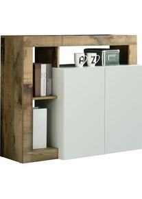 Home Affaire, Home Affaire Sideboard &raquo;Hamburg&laquo; Breite 108 cm, wei&szlig;, pero, B/H/T: 108 cm x 93 cm x 42 cm