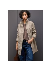 Street One, Unisex, Street One Wintermantel Stehkragen in Strickqualit&auml;t, in Woll-Optik, soft sand meliert, 44, Unisexmantel von Street One