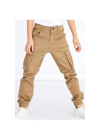 name it, Unisex, Cargohose &raquo;NKMRYAN &ndash; f&uuml;r Unisex mit verstellbarem Bund und Stretchkomfort&laquo; unifarben, casual, regular fit, Twill, kelp, 140, N-Gr, 