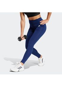adidas Performance, Unisex, adidas Performance Trainingstights &raquo;OPT ESS ST 1/1&laquo;, dunkelblau, wei&szlig;, M, N-Gr, Diese Leggings mit hohem Bund sind 
