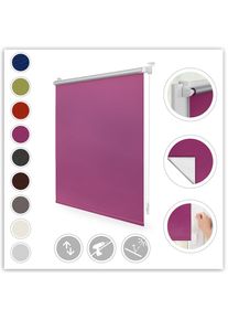 LICHTBLICK Original, LICHTBLICK ORIGINAL Seitenzugrollo &raquo;Klemmfix Hitzeschutz&laquo; verdunkelnd Perlreflex-beschichtet energiesparend ohne Bohren 