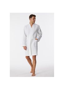 Schiesser, Unisex, Unisexbademantel &raquo;Essentials&laquo; mit Bindekordel, Kimono-Schnitt, 100, wei&szlig;, L, Unisex-Bademantel von Schiesser