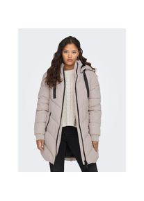 Jacqueline de Yong Jdy, Unisex, JDY Steppmantel &raquo;JDYSKYLAR LIFE HOOD JACKET OTW NOOS&laquo;, chateau gray detail:schwarz, XS, W&auml;rmender Puffercoat von JDY