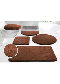 my home, my home Badematte &raquo;Merida, Badvorleger, Badezimmer Teppich&laquo; H&ouml;he 32 mm rutschhemmend beschichtet fussbodenheizungsgeeignet schnell trocknend 