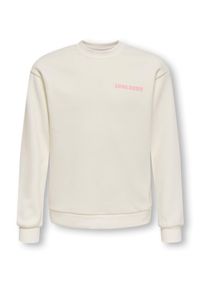Only Girls Sweatshirt 'KOGLOVELY' M&auml;dchen Gr&ouml;&szlig;e 134/140 creme / hellpink / rot
