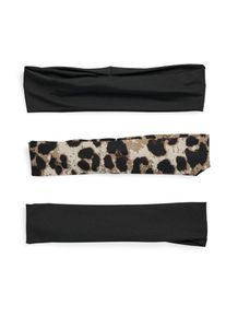 Pieces Haarband 'PCANNE' Damen Gr&ouml;&szlig;e One Size beige / hellbraun / schwarz