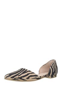 Apple of Eden Ballerina 'BLONDIE' Damen Gr&ouml;&szlig;e 39 ecru / schwarz