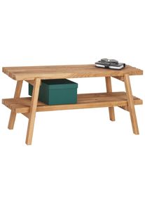 Linea Natura Garderobenbank , Eichefarben , Holz , Eiche , massiv , 100x45x40 cm , Abstellfl&auml;che , Garderobe, Garderobensets & -serien, Garderoben-Serien