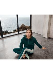 Tchibo - Teddy-Kapuzenpullover - Damen - Gr. L - dunkelgr&uuml;n