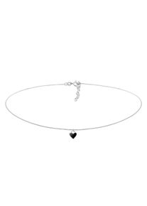 Elli Choker 'Herz' Damen Gr&ouml;&szlig;e 36 silber