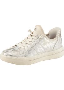 Jana Damen Sneaker mit Einschlupf ohne B&uuml;cken goldfarben-gemustert