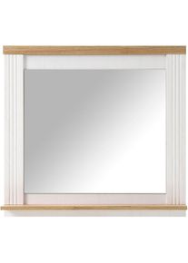 Goodproduct, GOODproduct Wandspiegel &raquo;WESTMINSTER, Spiegel im Landhausstil, Badspiegel&laquo; in 2 Farben verf&uuml;gbar, mit Ablageboden, pinie wei&szlig; dekor, FSC 