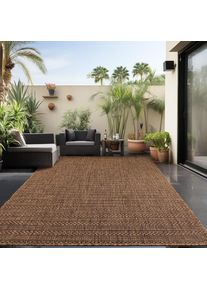 Ayyildiz Teppiche, Outdoorteppich &raquo;ZAGORA 4513&laquo; rechteckig 5 mm H&ouml;he L&auml;ufer, Pflegeleicht, Strapazierf&auml;hig, In- und Outdoor geeignet, kupferfarben, 