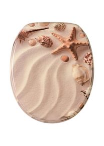 Sanilo, WC-Sitz &raquo;Sanibel&laquo;, sand, MDF - Mitteldichte Holzfaserplatte