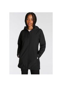 Jack Wolfskin, Unisex, Funktionsjacke &raquo;Outdoorjacke NOSTA&laquo; mit Kapuze W&auml;rmend, winddicht, wasserabweisend, &Uuml;bergangsjacke, schwarz, XS, Funktionsjacke