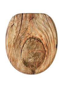Sanilo, WC-Sitz &raquo;Rustikal&laquo;, holzfarben, MDF - Mitteldichte Holzfaserplatte