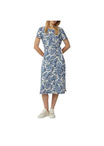 s.Oliver, Unisex, s.Oliver Jerseykleid Sommerkleid mit Knoten-Detail, blau, 38, N-Gr, Kleid von s.Oliver Red Label