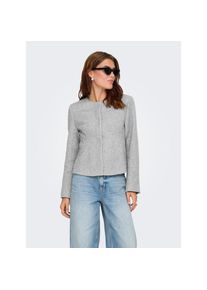 Only, Unisex, Only Kurzjacke &raquo;ONLSEDONA LIFE LIGHT FIT JACKET CC OTW&laquo;, light grau melange, XL, Kurze Blazerjacke von Only