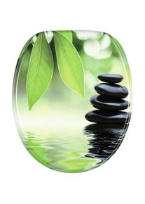 Sanilo, WC-Sitz &raquo;Harmony&laquo;, gr&uuml;n, schwarz, MDF - Mitteldichte Holzfaserplatte