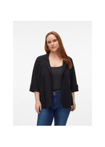 Vero Moda Curve, Unisex, Kurzblazer &raquo;VMCJESMILO 3/4 BLAZER WVN GA NOOS CUR&laquo;, schwarz, 46, Kurzblazer von Vero Moda Curve