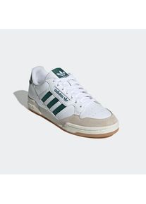adidas originals, Herren, adidas originals Sneaker &raquo;CONTINENTAL 80 STRIPES&laquo;, cloud wei&szlig;, collegiate gr&uuml;n, chalk wei&szlig;, 38,5, Ein klassischer Sneaker 