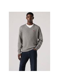 Levi's Levi's, Herren, V-Ausschnitt-Pullover, mid tone grau heathe, XL, Pullover von Levi's