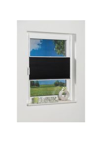 K-home, K-home Plissee &raquo;Klemmfix Pisa&laquo; verdunkelnd energiesparend ohne Bohren verspannt, anthrazit, Obermaterial: 100% Polyester