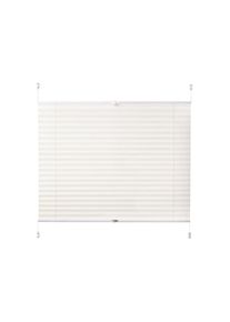 K-home, K-home Plissee &raquo;Siena&laquo; verdunkelnd energiesparend ohne Bohren, creme, Obermaterial: 100% Polyester