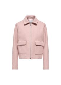 Only, Unisex, Only Kurzjacke &raquo;ONLVELA ZIP SHORT JACKET OTW&laquo;, misty rose detail:melange, M, Kurze Jacke von Only