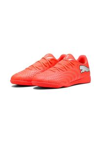 Puma, Unisex, Puma Fussballschuh &raquo;FUTURE 9 PLAY IT&laquo; f&uuml;r Halle und Strasse, glowing rot, Puma wei&szlig;, Puma schwarz, Puma silber, 43, Fussballschuh f&uuml;r 