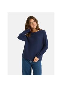 LIEBLINGSST&Uuml;CK Lieblingsst&uuml;ck, Unisex, Rundhalspullover &raquo;BiancaEP&laquo; aus reiner Baumwolle, unifarbenes Design, jeans, 36, Pullover von Lieblingsst&uuml;ck