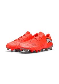 Puma, Unisex, Puma Fussballschuh &raquo;FUTURE 9 MATCH FUSION FG/AG&laquo; f&uuml;r Rasenpl&auml;tze, glowing rot, Puma wei&szlig;, Puma schwarz, Puma silber, 45, Fussballschuh 