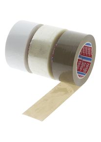 Ruban d'emballage PET Tesa 60418, 60 % recycl&eacute;, lot de 6 rouleaux, blanc, L x l 132 m x 50 mm Tesa