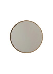 Woody Fashion, WOODY FASHION Spiegel &raquo;Yuvarlak Ayna Ceviz A707 60 x 60 cm&laquo;, braun, Glas, Holz, B/H/T: 60 cm x 60 cm x 2,2 cm