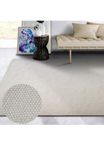 ELLE Decoration, ELLE DECORATION Wollteppich &raquo;Pradesh&laquo; rechteckig 10 mm H&ouml;he Handgewebt, Wolle, Natur, L&auml;ufer, Wohnzimmer, Schlafzimmer, Skandi, 